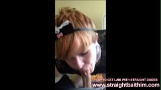 CUTEST FEMBOY EVER DEEPTHROATS STRAIGHT FRIENDS BIG COCK www.straightbaithim.com